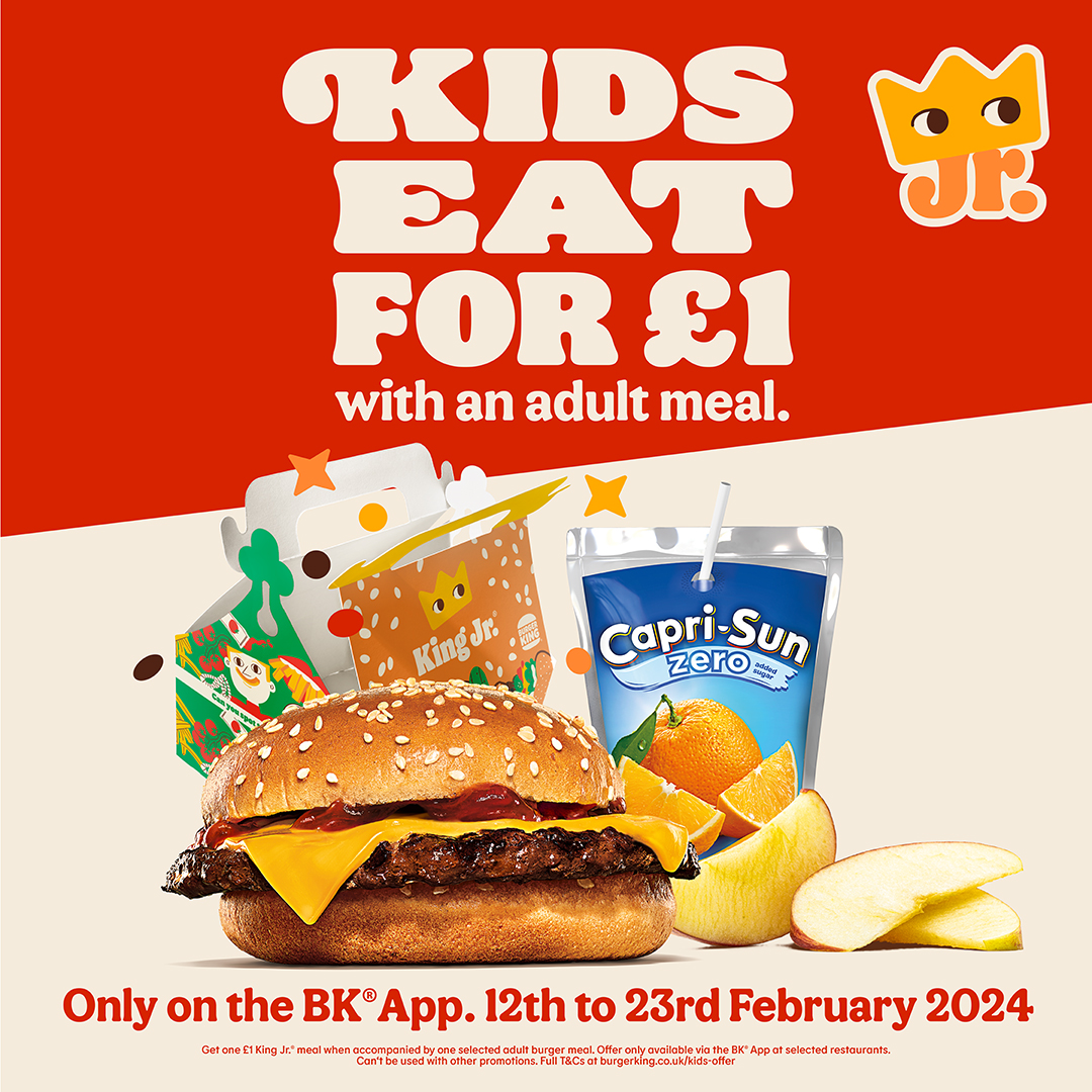 Kids meal discounts with Burger King