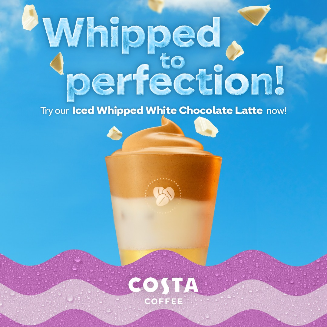Whipped White Chocolate Latte at Costa