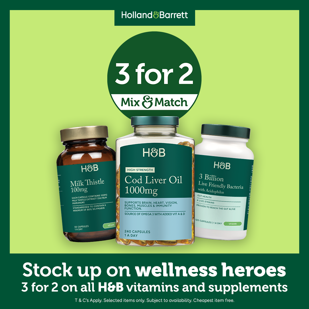 3 for 2 at Holland and Barrett